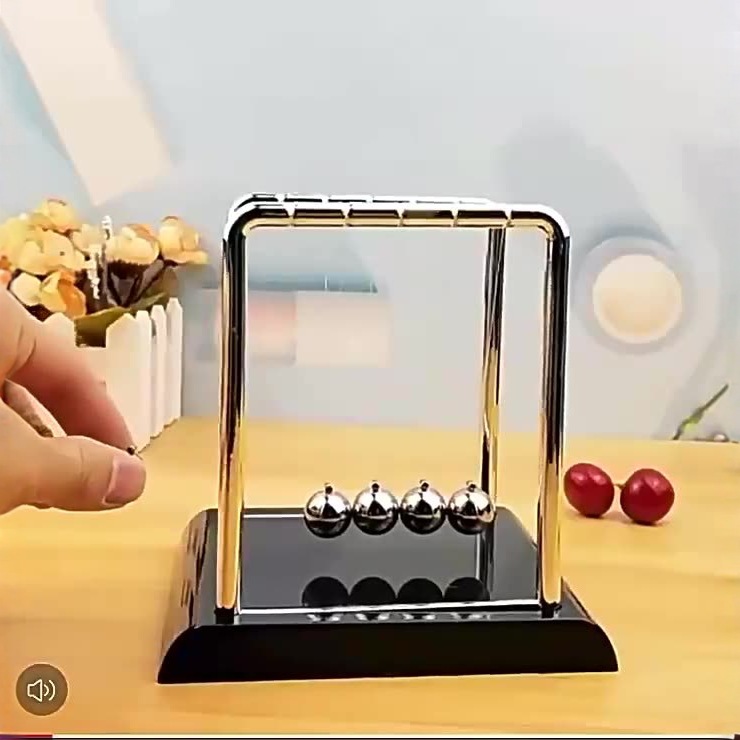 Маятник Ньютона металлический шар вечного движения офисный стресс-релив креативное простое домашнее настольное украшение маленький орнамент