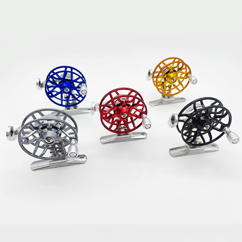 Factory wholesale aluminum alloy front wheel flying fishing wheel fishing wheel raft fishing wheel bridge fishing wheel spinning wheel