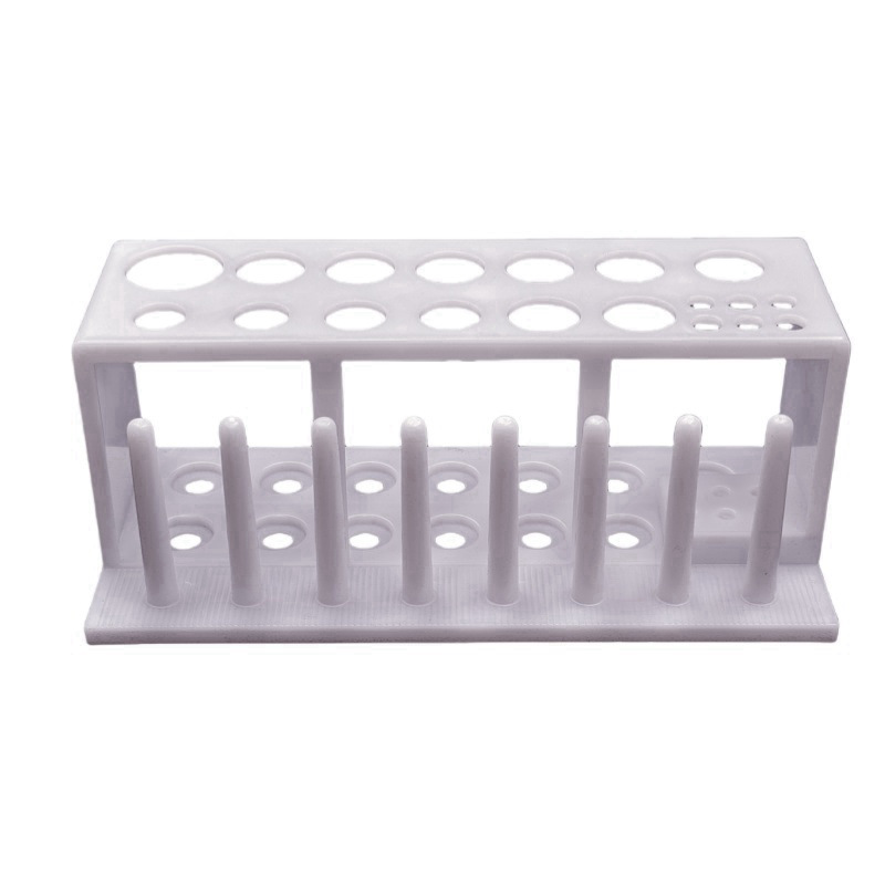 Multifunctional Test Tube Rack 19 Holes 8 Columns Plastic Test Tube Rack Dropper Rack Funnel Rack Chemical Experiment Equipment