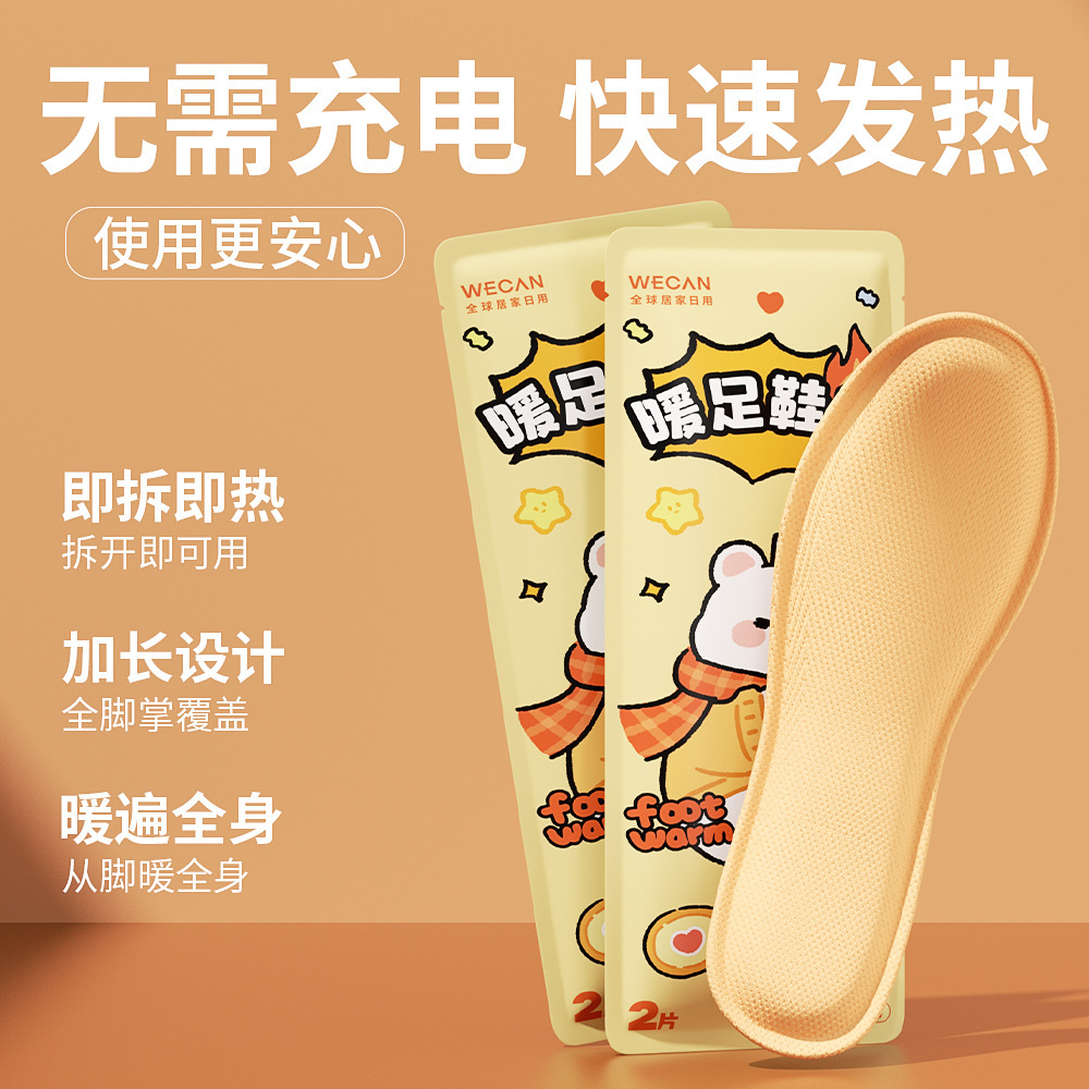 Mugwort Heating Insoles for Women in Winter, Self-Heating Foot Warmers, Winter Foot Warmers, Warm Insoles for Men, Walking 1641