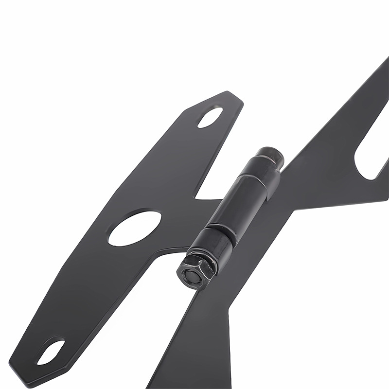 Suitable for Motorcycle Modification Universal Foldable Tail Light Bracket Butterfly License Plate Light License Plate Light Fixing Bracket