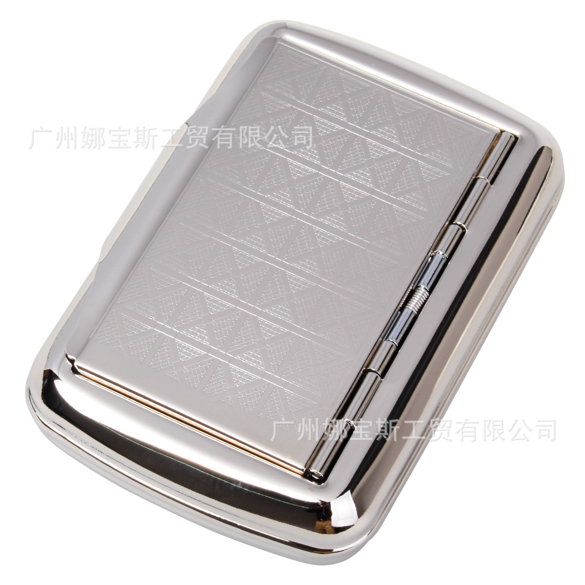 Metal Tobacco Box Cigarette Box Men's Cigarette Storage Box Portable Anti-Pressure Simple Cross-Border Labelable Cross-Border