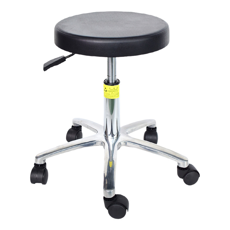 Anti-Static Adjustable Work Stool for Beauty Salons, Swivel Chair for Assembly Lines, Dust-Free Workshops, Anti-Fatigue Stool, Non-Imported