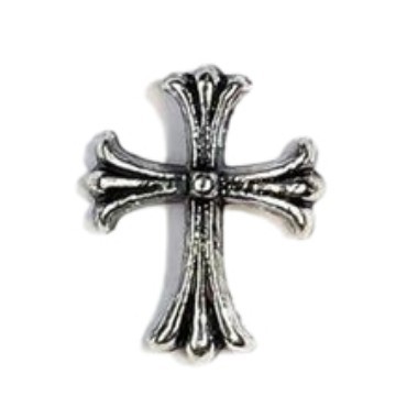 New Nail Art Jewelry Croix Heart Cross Baroque Hexagonal Star Retro Dark Style Nail Metal Diamond Accessories