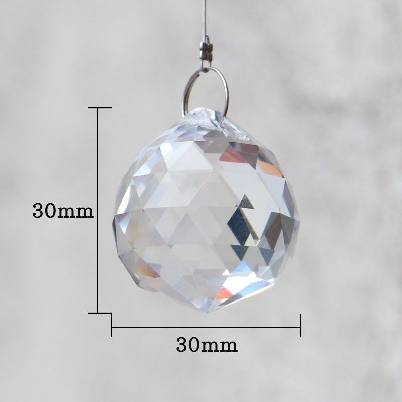 Crystal Bead Curtain Pendant Spherical Cut Beads Glass Pendant Handmade DIY Wear Beads Pendant Crystal Lamp Decoration