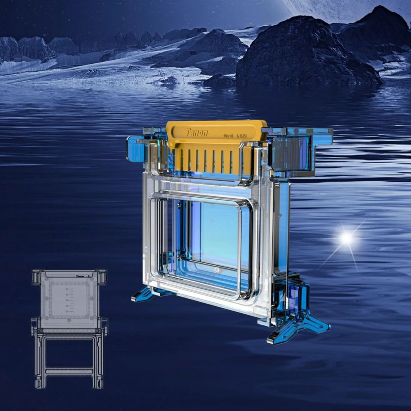 Ve-580Pro Vertical Electrophoresis Chamber (Number of Gels Running Simultaneously: 1-4)