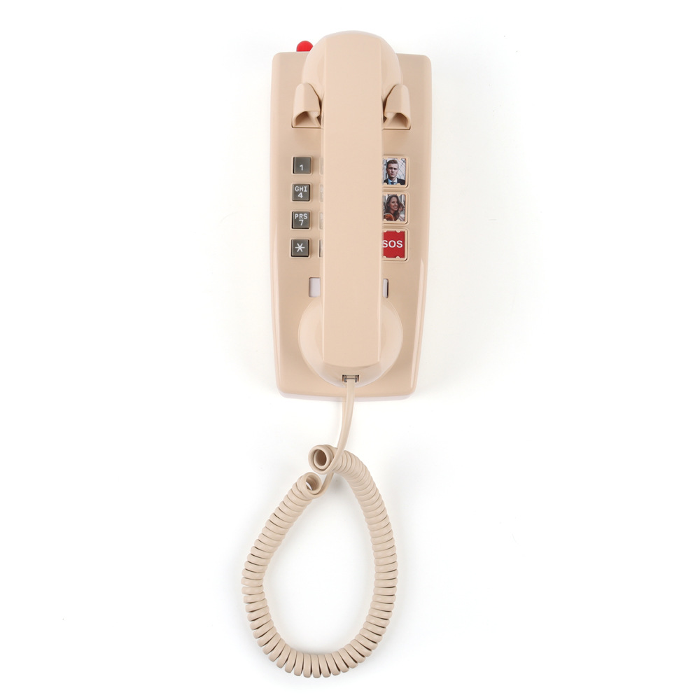 New Classic Antique-Style Fixed Wall-Mounted Telephone for Home and Office, Landline Phone, Retro Telephone Wholesale