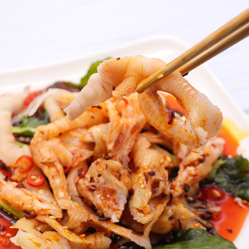 The Source of Spring, Nine-Flavor Boneless Chicken Feet and Chicken Feet, Thawed and Ready-To-Eat Cooked Chicken Feet, Hotel Cold Dishes, Special Dishes, Cold Snacks