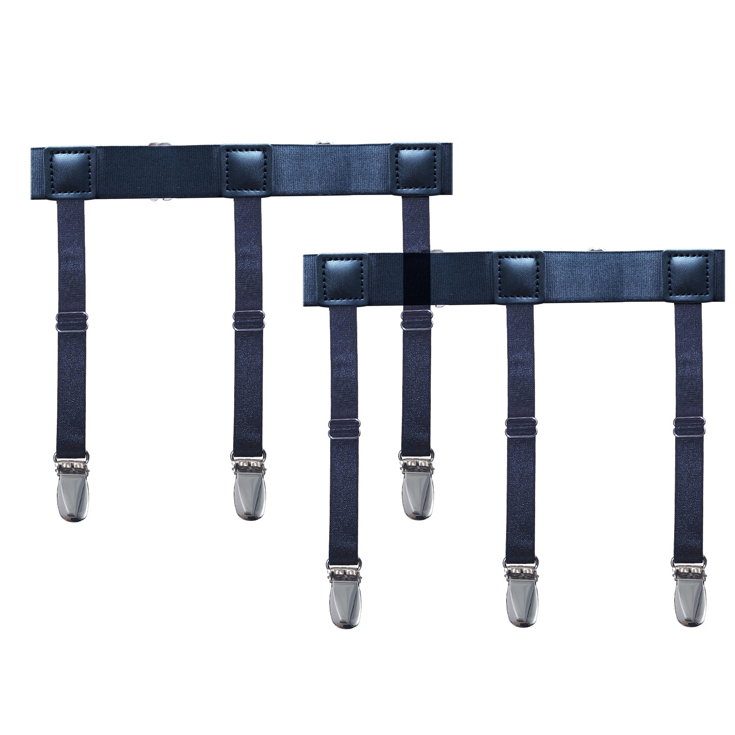 Cross-border source men's shirt wrinkle-resistant non-slip shirt clip nylon material elastic garter belt SCJ-S