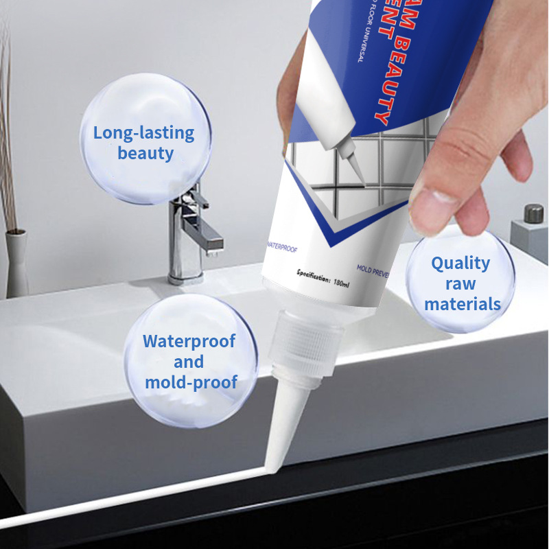 Environmentally Friendly Water-Based Grout for Ceramic Tiles and Floor Tiles, Special Caulking Agent, Moisture-Proof, Mildew-Proof, Quick-Drying, Easy to Apply on Walls