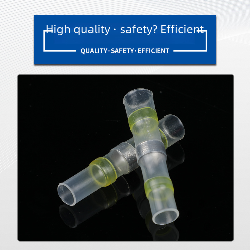 Wholesale Pressure-Free Waterproof Solder Ring Intermediate Tube Terminal Block Quick Wiring Heat Shrinkable Wire Butt Solder Terminal