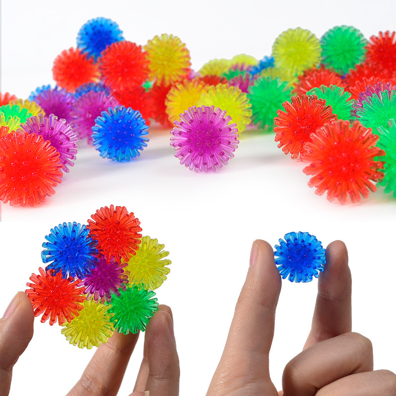 Amazon explosions decompression toy 2.5cm hedgehog ball Burr ball Crystal foot massage Bayberry ball pinch music