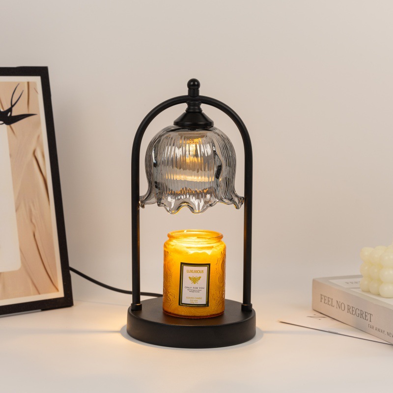 Lily of the Valley Aromatherapy Melted Wax Lamp French Retro Bedroom Bedside Lamp Home Furnishings Atmosphere Fireless Fragrance Table Lamp