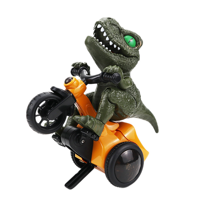 New Stunt Ride 360 ° Rotating Dinosaur Tricycle Electric Toy Light Music Children's Toy Wholesale