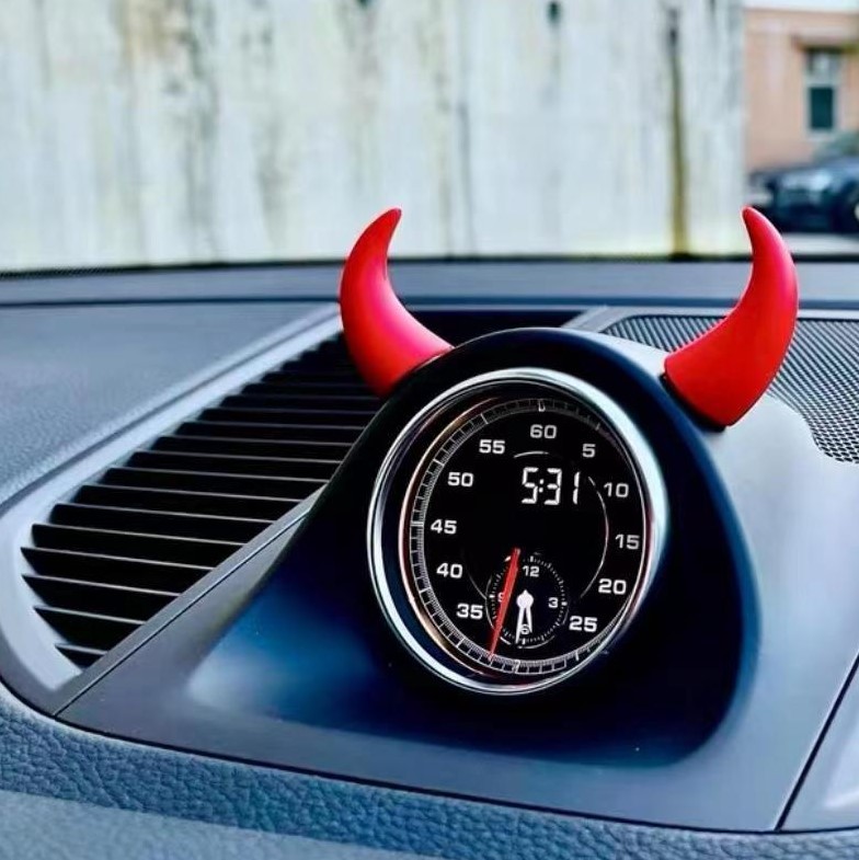 Motorcycle helmet decoration horn personality car decoration 3D three-dimensional horn electric car decoration small devil horn