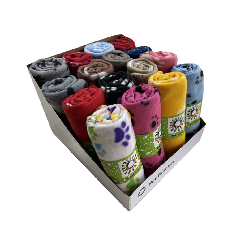 [100 postage] in stock cross-border Asian hot pet paw blanket pet blanket wholesale generation