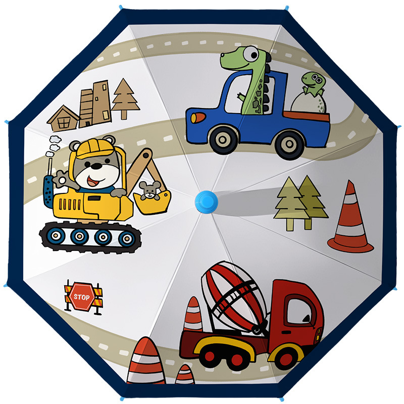 Children's Umbrella Black Rubber Sunscreen Sunscreen Sunshade Sunny and Rain Dual-use Sun Umbrella for Primary School Students School Kindergarten Waterproof Cover Umbrella