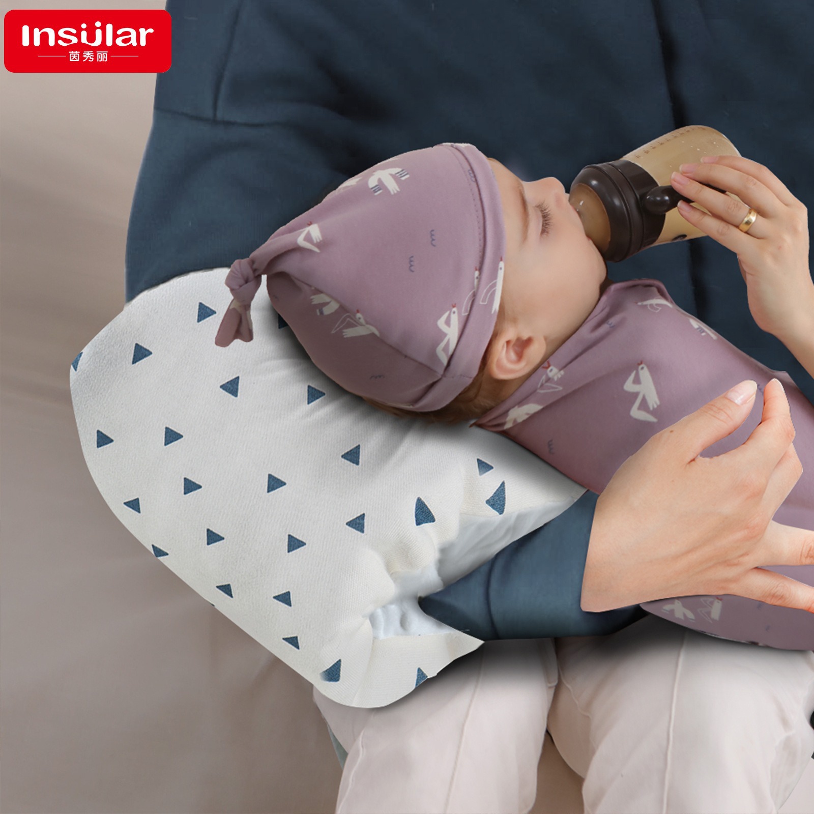 Yinxiuli подушка для кормления из чистого хлопка с флисовой подкладкой, утолщенная, мягкая и удобная