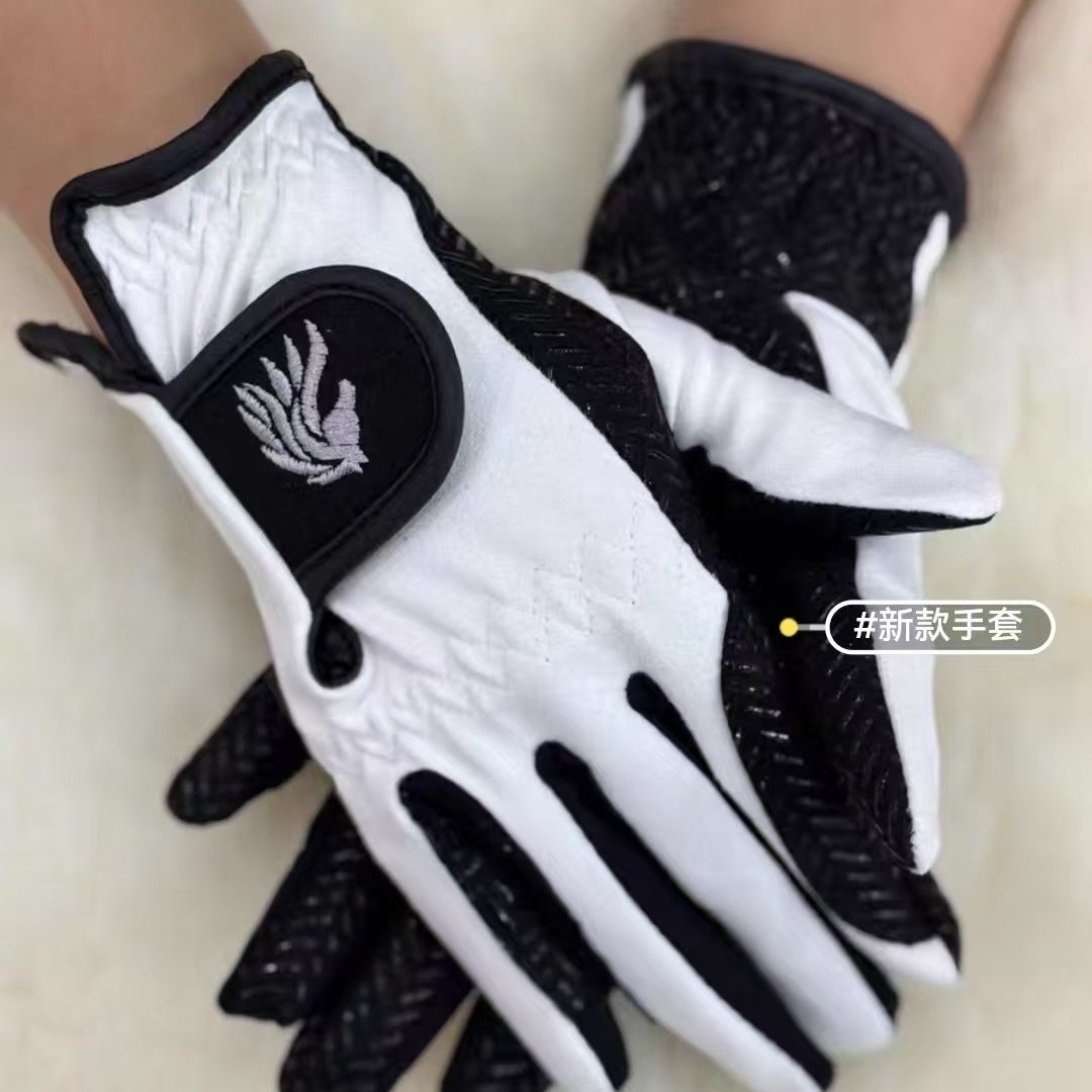 马术手套绒面手套四季成人男女通用耐磨防滑保暖舒适骑士装备运动