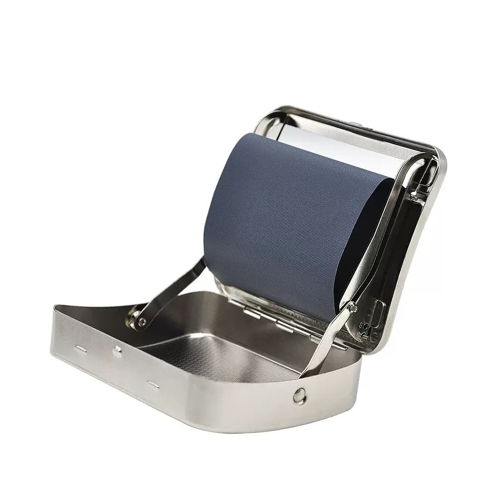 Factory direct supply 70 mm78mm110mm silver manual adjustable cigarette maker metal cigarette case smoking utensils