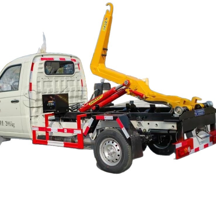 Foton Xiangling V1 Removable Garbage Truck Factory Direct Sales Chengli Foton 3 Cubic Hook Arm Garbage Truck