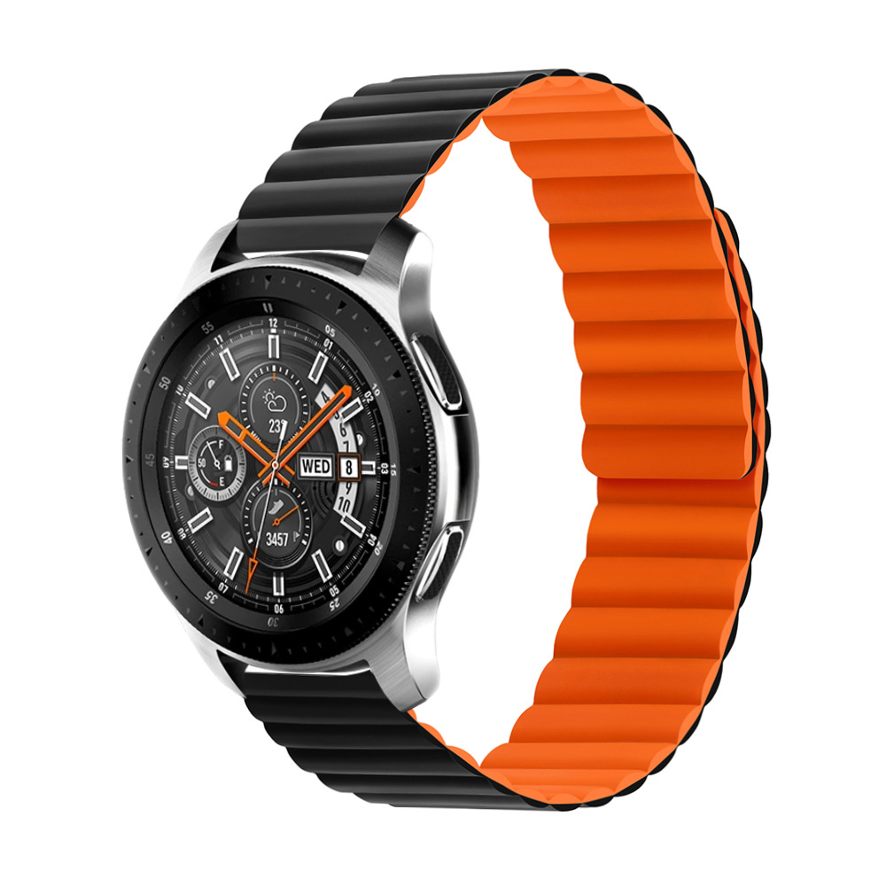 For Huawei Watch Strap Silicone Magnetic Single and Double Color 22mm Strap Samsung Strap GalaxyWatch S3