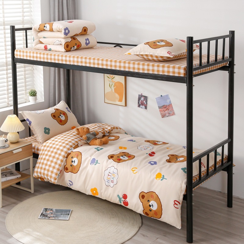 Quilt Complete Set Student Dormitory Six-piece Set Single Bed Supplies Double Thickened Mattress Three-piece Set