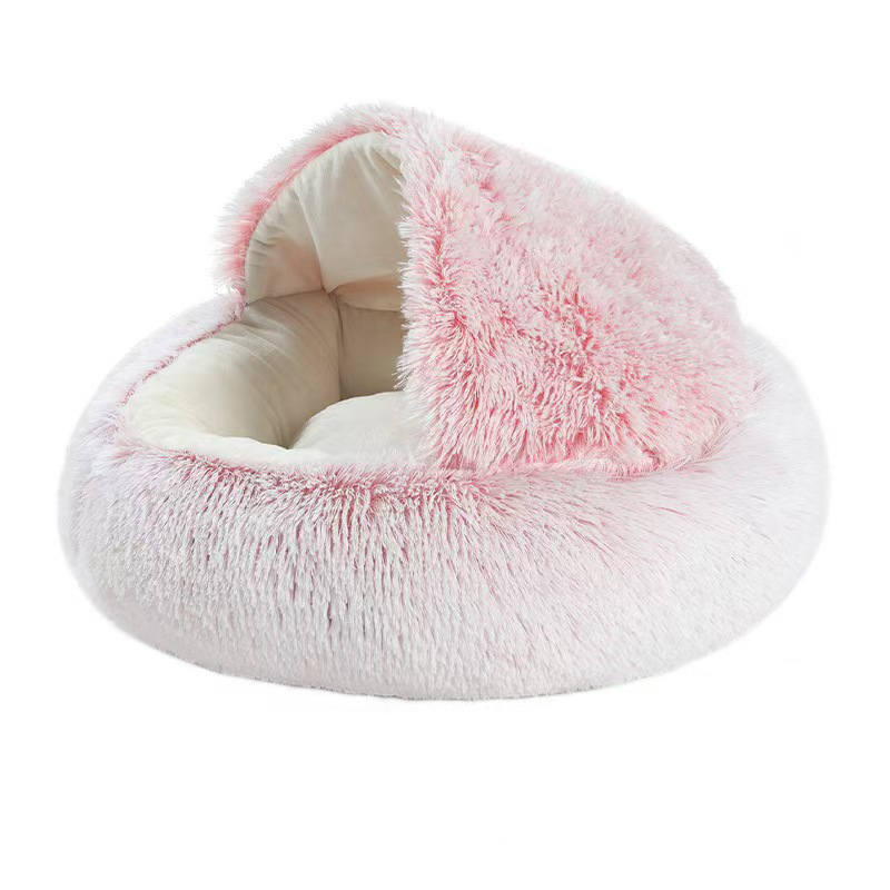 Cat Nest Winter Warm Cold-proof Nest Small Dog Dog Shell Winter Semi-closed Autumn Mat Warm Cat Bed