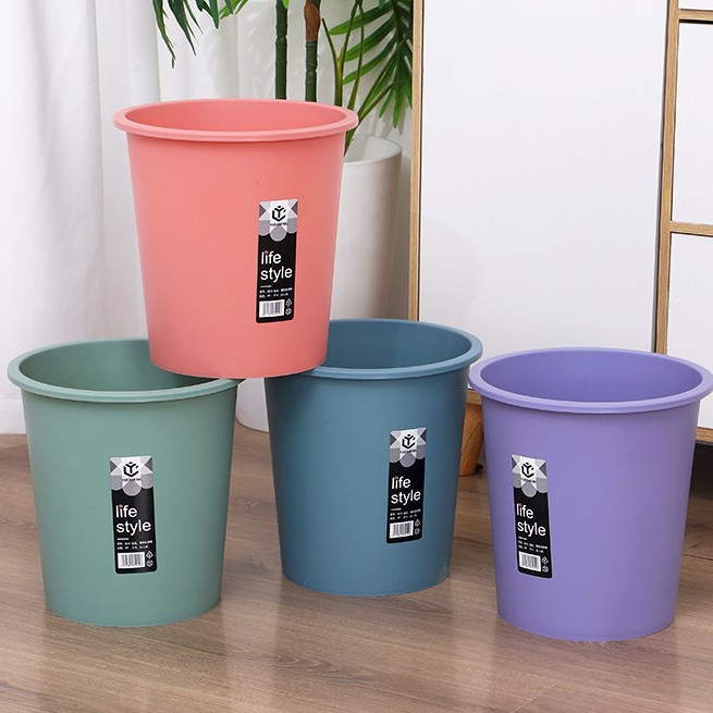 Пластиковая мусорная корзина для дома, можно напечатать логотип, мусорное ведро для кухни и гостиной, большая прочная мусорная корзина для спальни