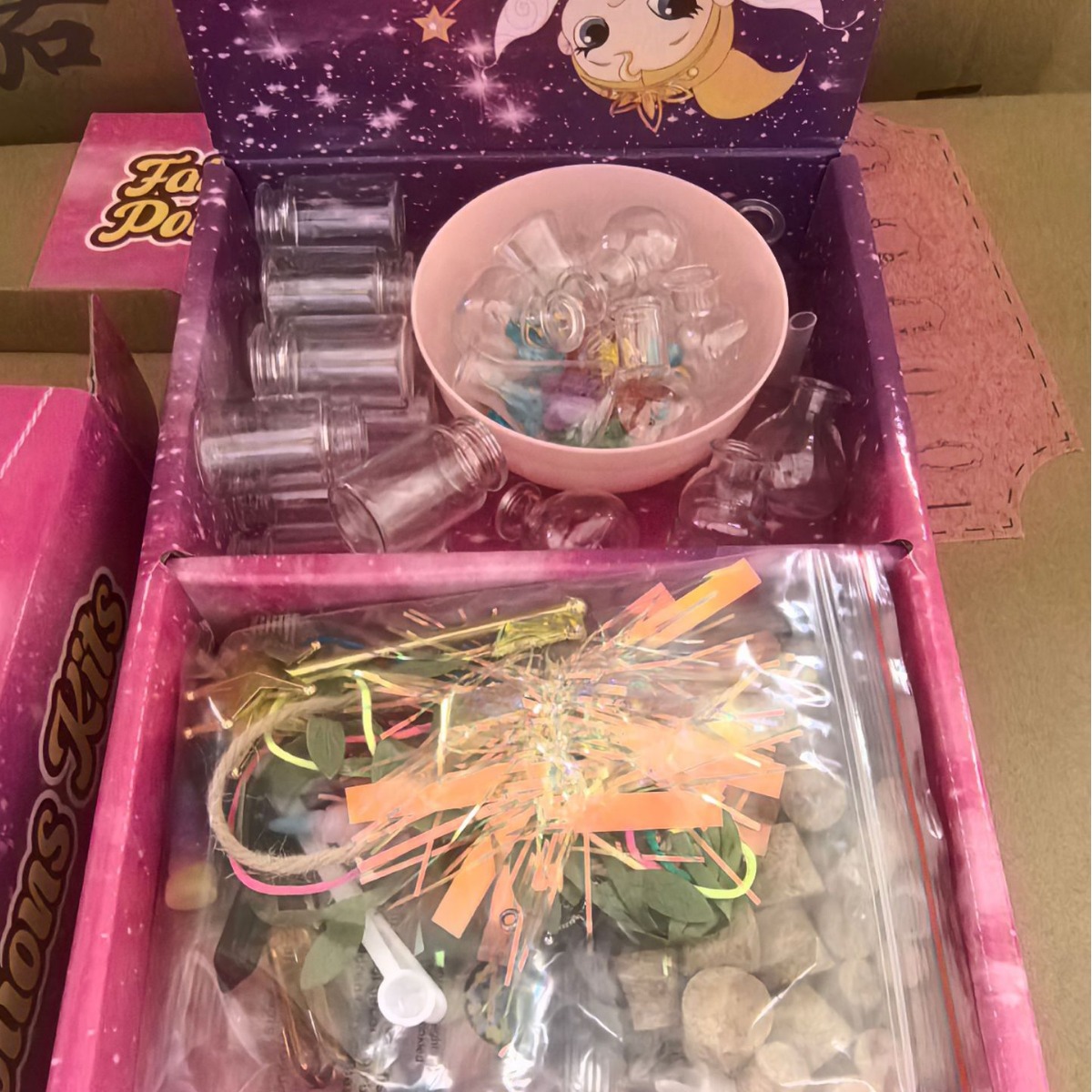 Cross-border Kidsren's Handmade Toys diy Chemical Science Small Experiment Set Box Amazon Popular PET Plastic Bottle in Stock