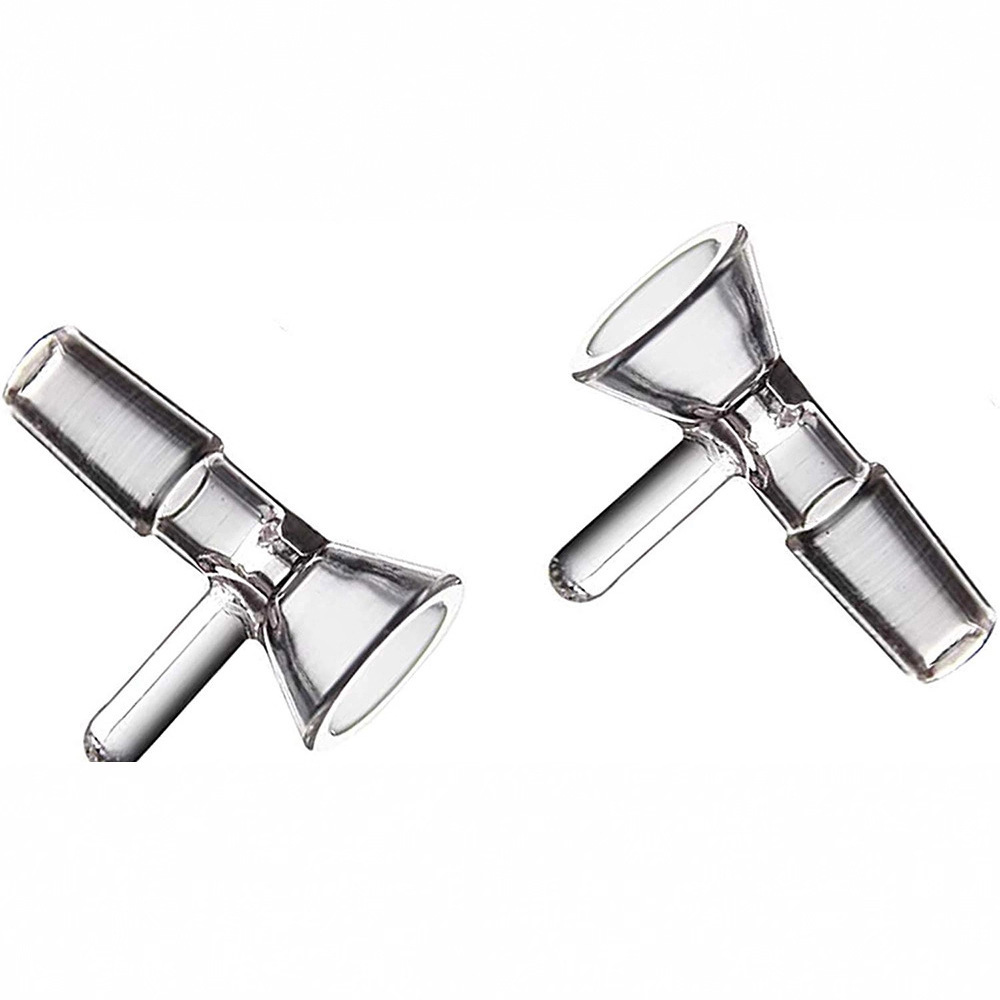 Glass Pipe Cross-Border Export American Conical Glass Pipe 14mm Smoking Pot Smoking Accessories Glass Pipe