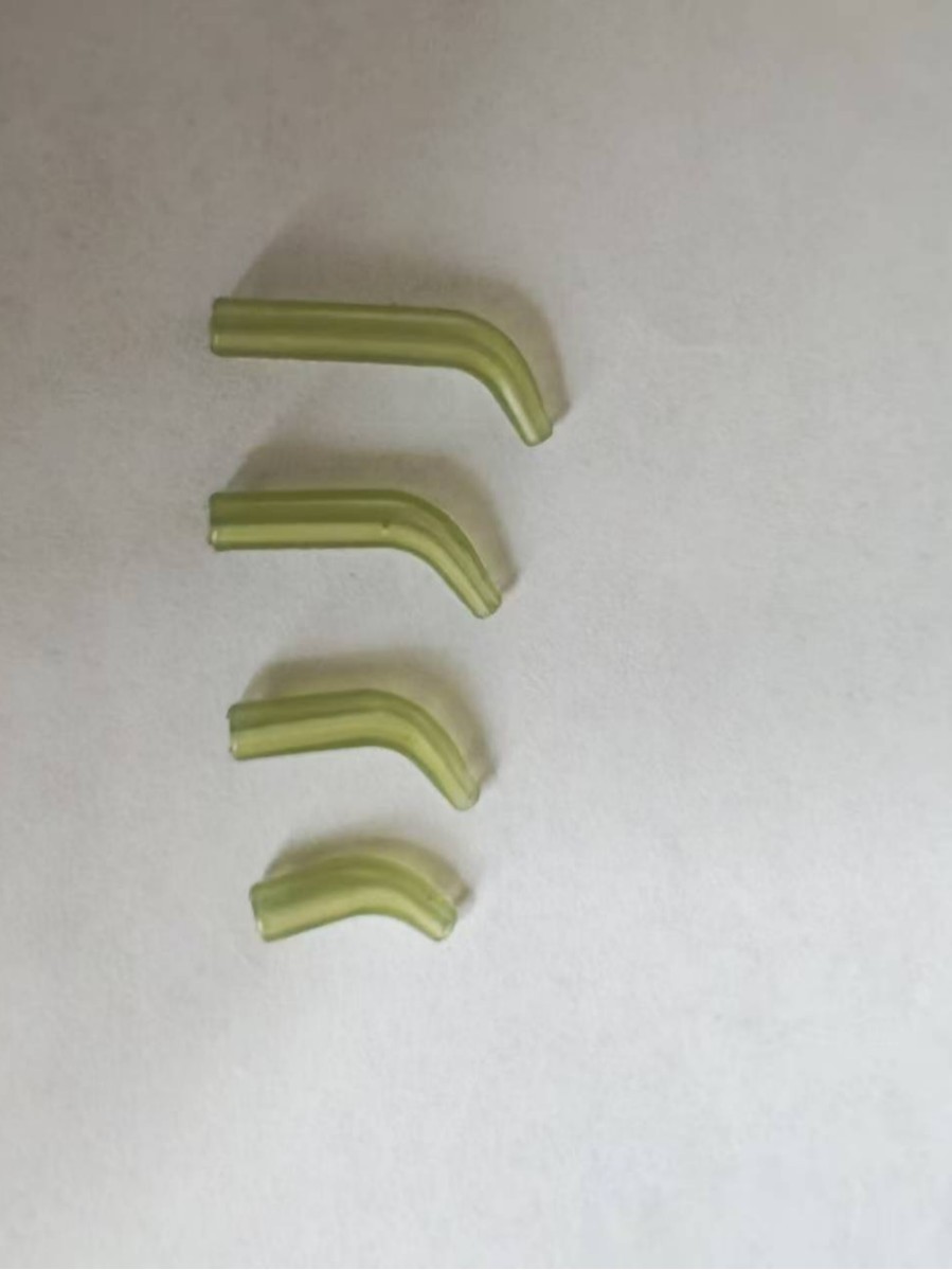 European-Style Fishing Rig Accessory Deflector, Cross-Border Hot-Selling Small Curved Tube in Dark Green