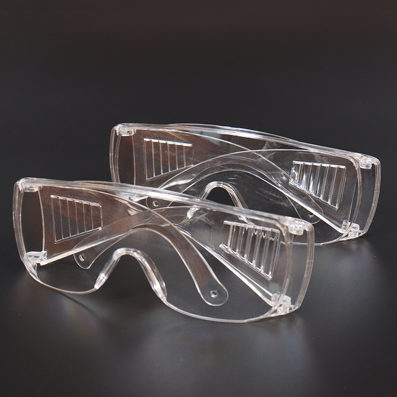 Anti-impact splash goggles transparent windproof dustproof protective glasses PC material men and women labor protection riding anti-fog HD