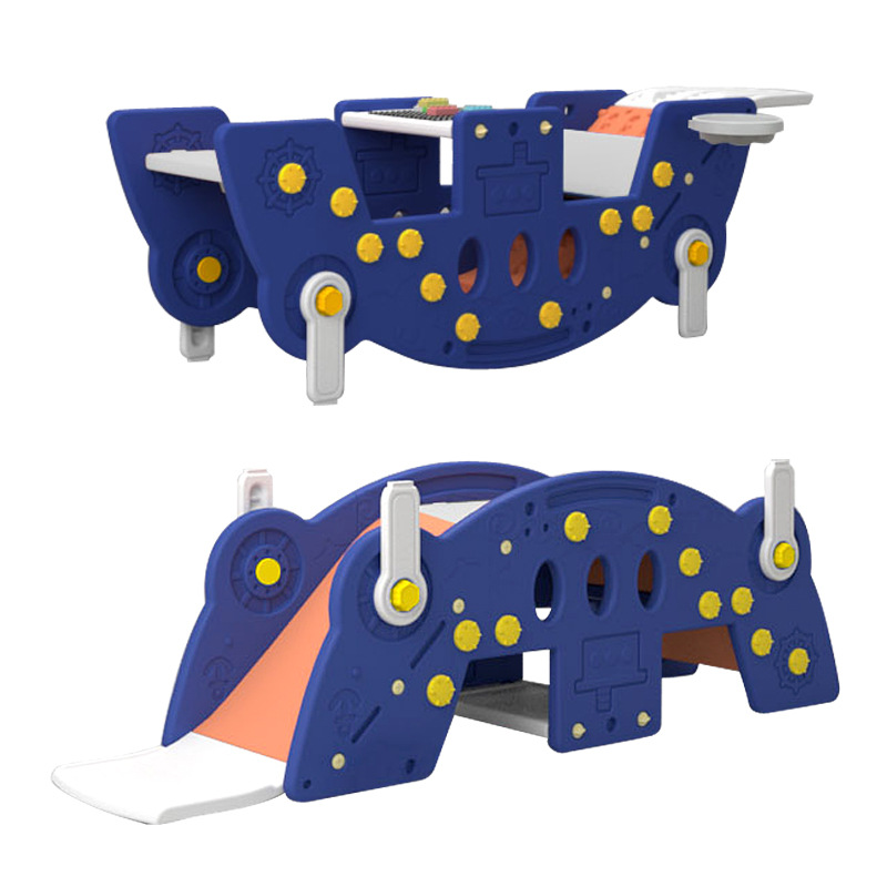 Children's Multi-Purpose Learning Rocking Chair Combination Seesaw Picnic Table Climbing Frame Seesaw Baby Toy Gift