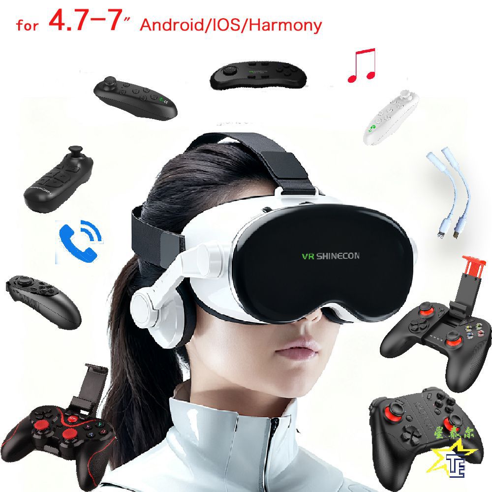 Vrshinecon Qianhuan G18E наушники версия VR очки для мобильного телефона 3D виртуальная реальность шлем большой экран мобильный телефон