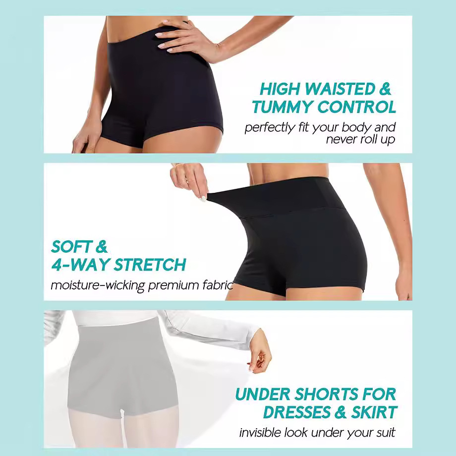 Summer High-Waisted European and American Cross-Border Hip-Lifting Tight Leggings Fitness Sports Shorts Yoga Running and Cycling Pants for Women