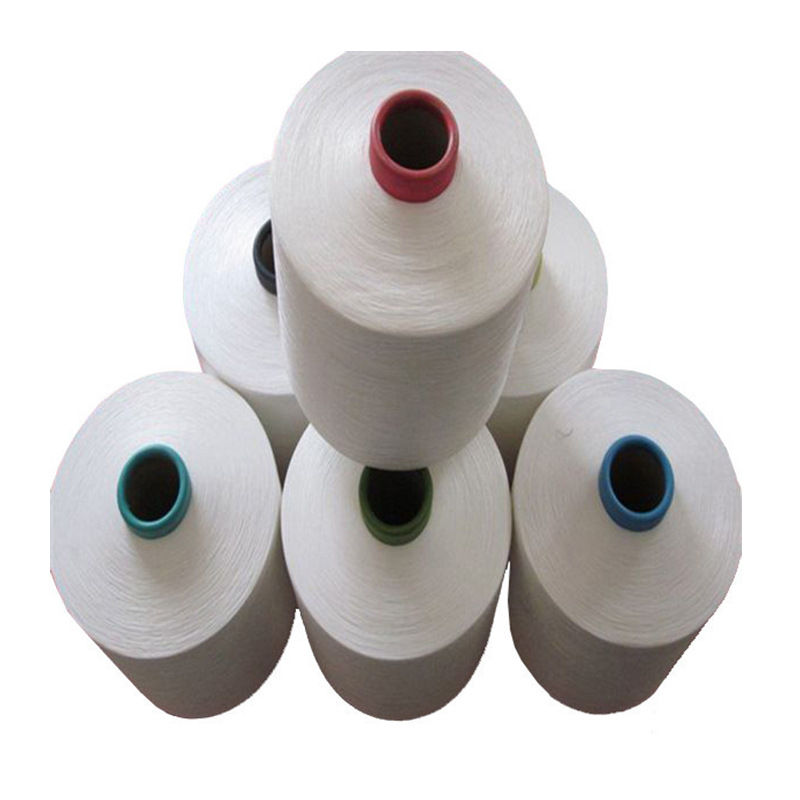 Manufacturer Supplies High-Quality White 75D/36F Polyester Low Elastic Wire Aa Spot Package, Dyeing and Bleaching, Large Chemical Fiber Dty Fluffy