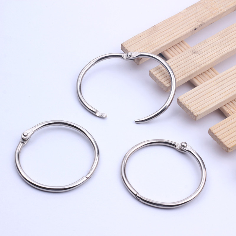 Metal Book Ring Open Loose-leaf ring loose-leaf ring binding iron ring card activity ring color open ring factory direct sales