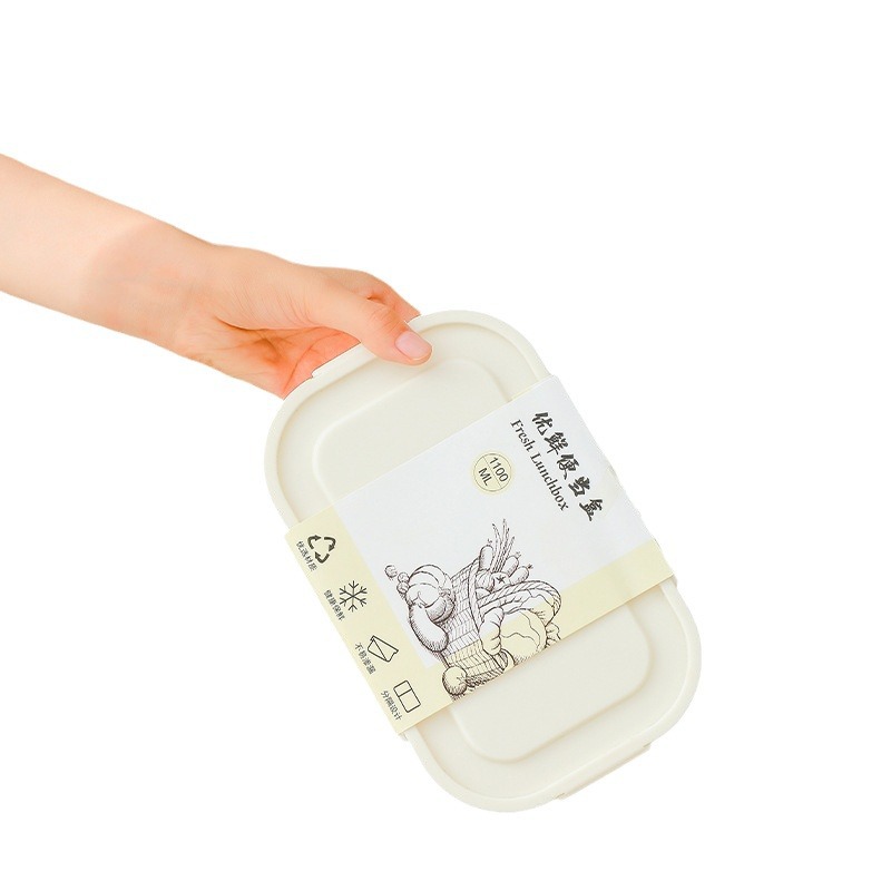 High color value lunch box for primary school students can enter microwave oven office workers with lunch box fruit box with lid