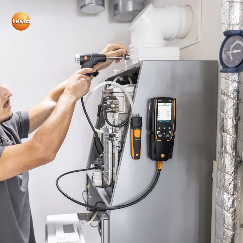 Testo Testo310Ii Flue Gas Analyzer Boiler Combustion Efficiency Analyzer Co/O2 with Bluetooth Printer