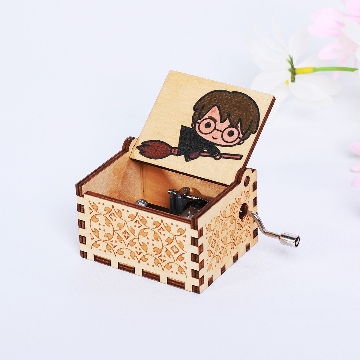 Harry Potter Hand Crank Music Box Wholesale Stall Music Box Christmas Crafts Gift Gift Music Box