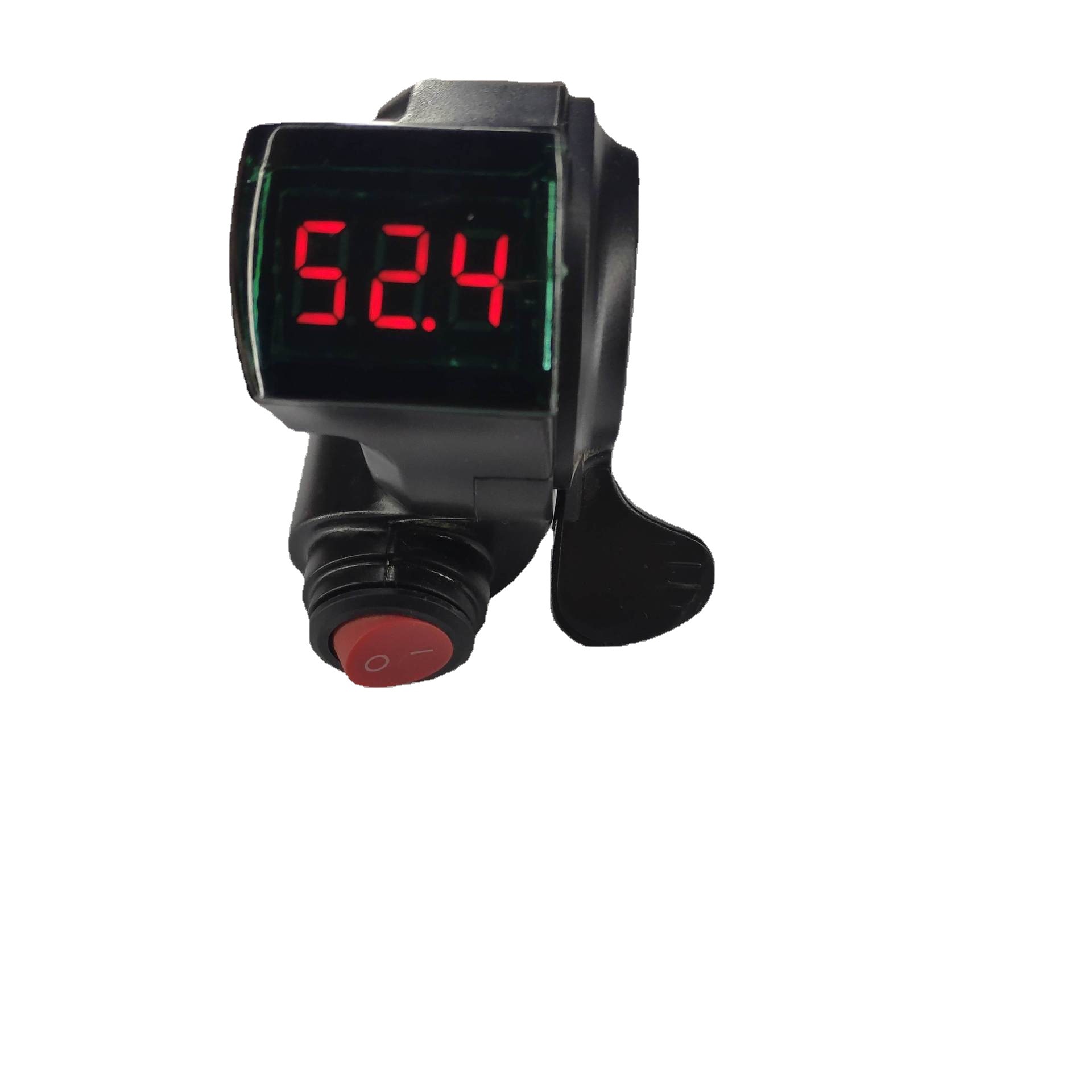 Красный экран переключатель с большим пальцем ручка электросамоката аксессуары для управления скоростью ручка дросселя