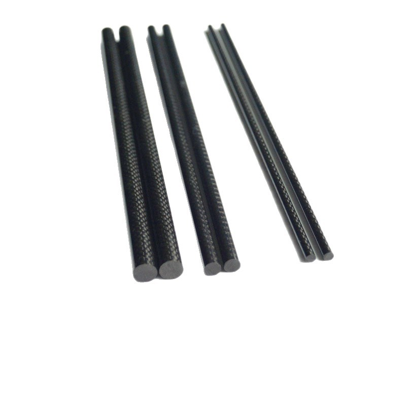 Customized 3K Solid Carbon Fiber Rod High Strength Lightweight Tent Pole Multi-Size Customized Epoxy Resin Carbon Rod