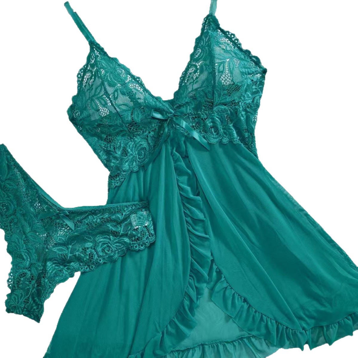 European and American Pajamas, Feminine V Neck Lace Suspenders, Multi-Color Suits, Sexy Intimates Wholesale, Amazon Cross-Border Supply