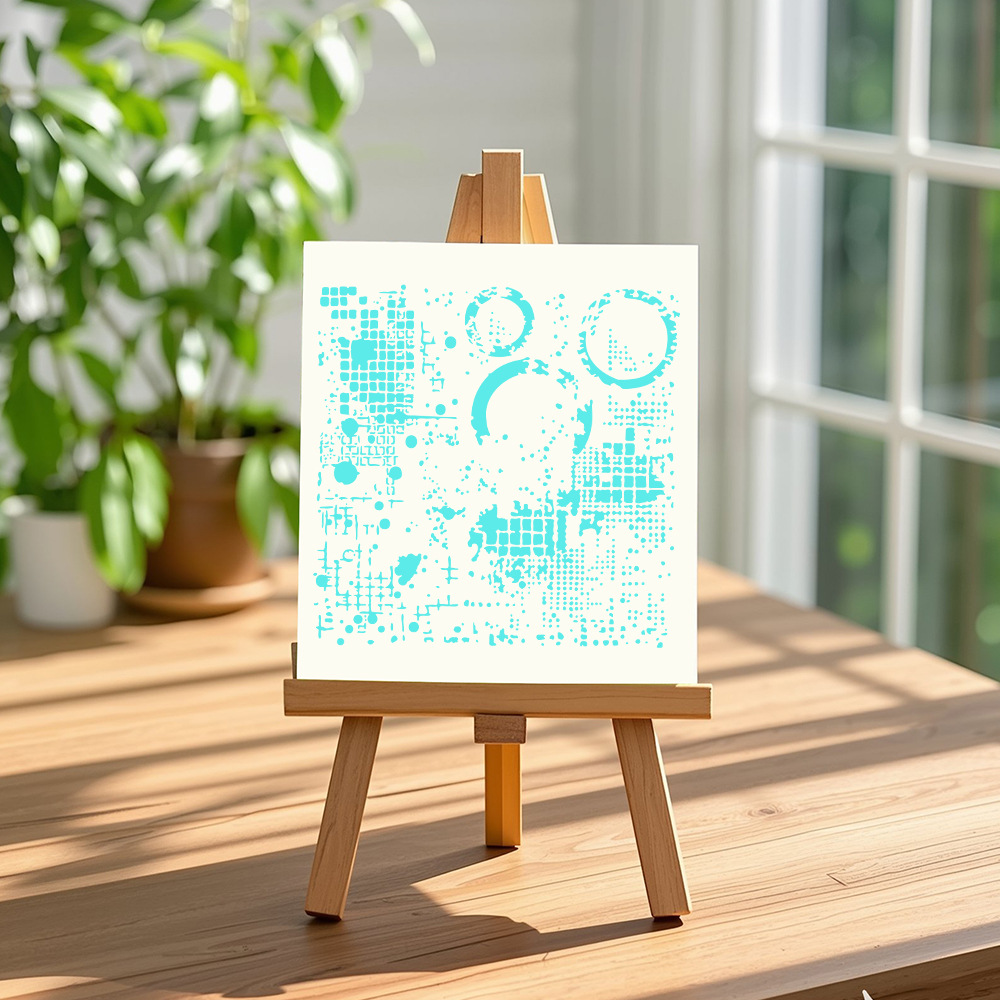 Cross-Border Dropshipping Masking Board Retro Pattern Hollow Carving Plastic Hand-Painted Graffiti Spray Hand Account Decoration Template