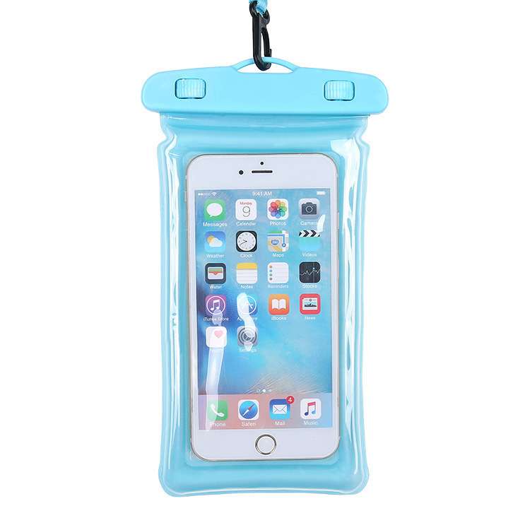 Touchscreen mobile phone waterproof bag swimming self-sealing sealed bag seaside diving shooting drifting transparent waterproof mobile phone case