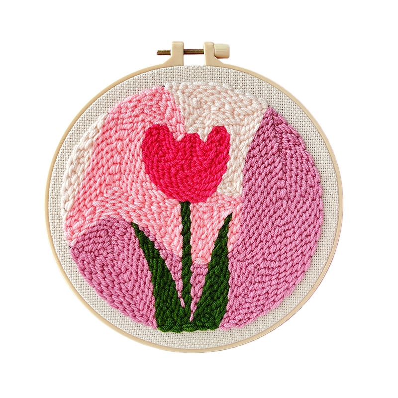 Personalized Link Handmade DIY Punch Embroidery Handmade Class Student Embroider Photo Frame Decorative Painting Pendant Decoration