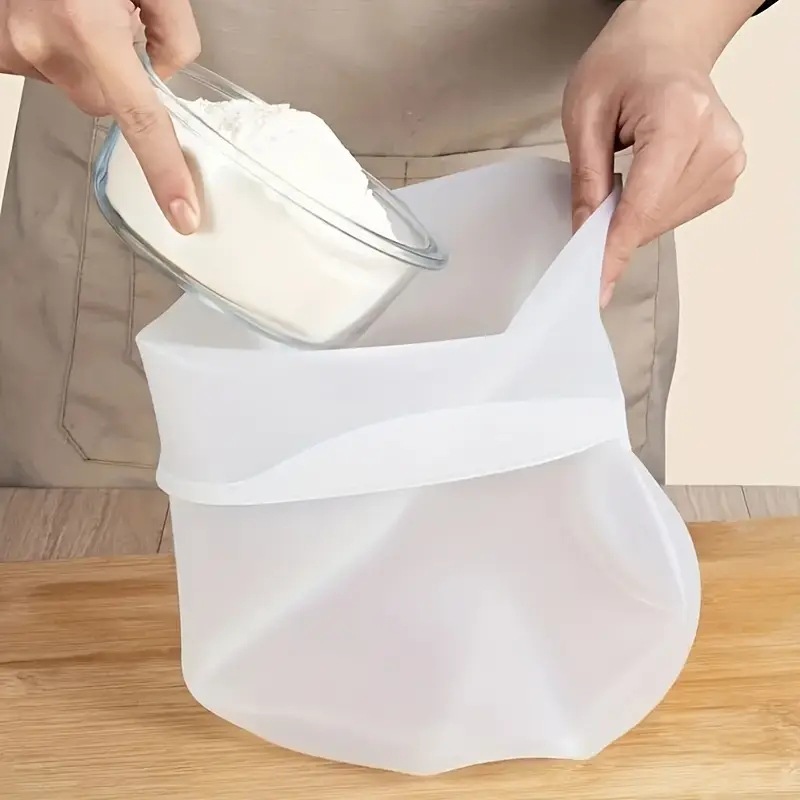 Silicone Kneading Bag Food-Grade Silicone Flour Bag Kitchen Household Non-Stick Dough Making Artifact Does Not Dirty Hands Baking
