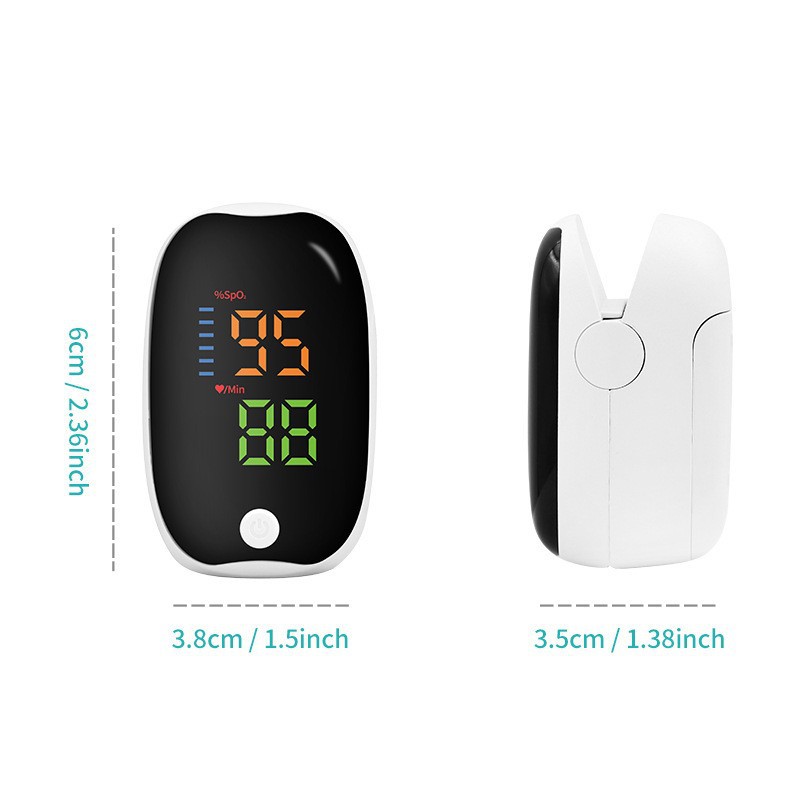 Cross-Border Pulse Oximeter Finger Clip Heart Rate Blood Oxygen Pulse Painless Detection Home Portable Finger Clip Oximeter