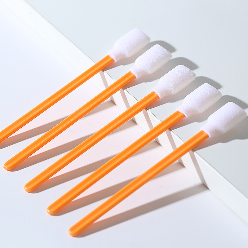 707C Orange Dust-free Purification Cotton Swab Sponge Head Cleaning Rod Fiber Ink Brush Nozzle Cleaning PP Rod Wipe Stick